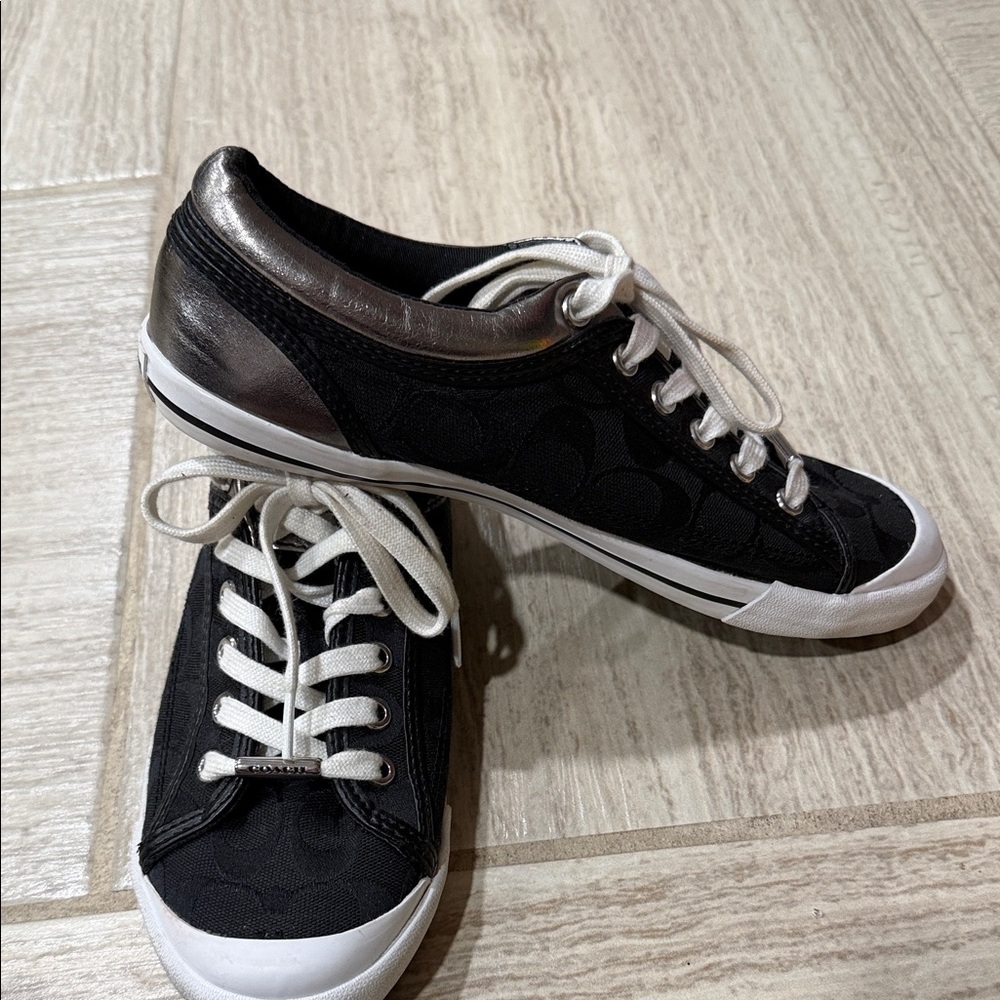 Coach Black and Silver Women's 8.5. - Picture 3 of 8